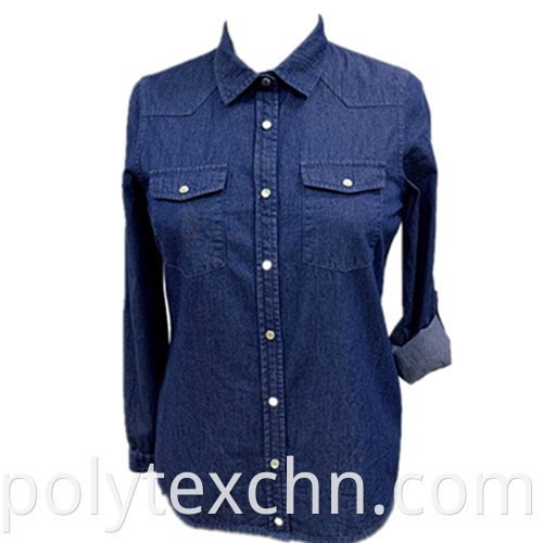 Ladies Cotton Denim Shirt